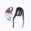 Short baby bangs hair extension front view